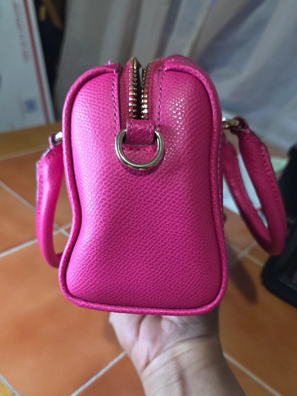 Coach Leather Mini Bennett Satchel Crossbody – Pink Ruby (Like New) - Picture 5 of 13